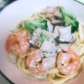 クック3UQU4Q☆'s cooksnap of when they made ＊バーニャカウダソースでクリームパスタ＊.