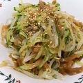 ☆ayumin's cooksnap of when they made レンジで簡単！搾菜もやしきゅうりナムル.