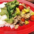 クックみゅーみゅー's cooksnap of when they made アボカドと豚肉のマヨネーズ炒めプレート.