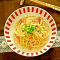 imoco92's cooksnap of when they made バタぽんみりん焼うどん 焼きそば.