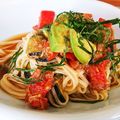 amomoa's cooksnap of when they made トマトとなすの冷製そうめん.