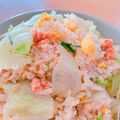 ☆３匹の子ぶた☆'s cooksnap of when they made とっても簡単♪焼き明太レタスチャーハン♡.