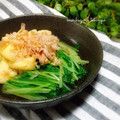 かおりかざり's cooksnap of when they made 銀座『たか田』水菜とお揚げのおひたし.