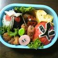 しなは's cooksnap of when they made キャラ弁♪　仮面ライダーＷ　.