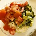 PinkyTexas's cooksnap of when they made 切って和えるだけ！豆腐とアボカドトマト.