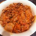 ねおみ's cooksnap of when they made 免疫力ＵＰ！俺のキムチ納豆丼に卵プラス！.