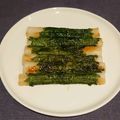 ミスポポちゃん's cooksnap of when they made 簡単☆餅入り焼竹輪の大葉巻き胡麻醤油かけ.
