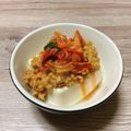 のんべぇヒロ's cooksnap of when they made キムチ納豆冷奴.