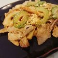 クックひまわりん☆'s cooksnap of when they made 冷凍豆腐と卵と豚肉でゴーヤチャンプルー.