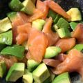 ふなっし～'s cooksnap of when they made サーモンとアボカドのワサビ醤油和え.