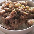ちょちょこ✫'s cooksnap of when they made 【動画あり】スタミナねぎ塩豚丼☀.