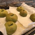 mamau's cooksnap of when they made ☆小松菜パン☆.