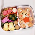 さるぱんだ's cooksnap of when they made テディベア風♪くまちゃん＊キャラ弁.