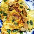 kokoro70's cooksnap of when they made ★☆生姜焼リメイク♡にらネギオムレツ☆★.