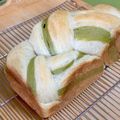 ☆あいちゃん's cooksnap of when they made 抹茶の三つ編み食パン.
