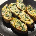 3life's cooksnap of when they made モロヘイヤとベーコンの卵焼き♡.