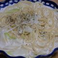 いつきくんママ's cooksnap of when they made ネギのヘルシー和風クリームスパ.