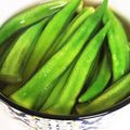 千代備's cooksnap of when they made オクラのお浸し.