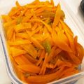 chocoly's cooksnap of when they made レンジで簡単。ナスと人参の生姜醤油和え。.