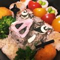 ハルママ＊°'s cooksnap of when they made 鬼滅の刃★嘴平伊之助キャラ弁.