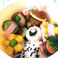 キャシーキャサリン's cooksnap of when they made ブロッコリーのかにかまチーズ巻きキャラ弁.