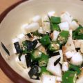 Sac’HiNa's cooksnap of when they made オクラ☆山芋☆きゅうりのネバネバ梅和え♪.