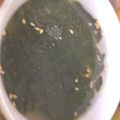 よーよー1970's cooksnap of when they made 永谷園わかめスープで簡単！健康海藻スープ.