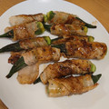 クック0DM125☆'s cooksnap of when they made 蒲焼のタレでウマウマオクラの豚肉巻き♪.
