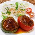 さくらスキップ's cooksnap of when they made 輪切りピーマンの肉詰め.