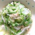 mufuron's cooksnap of when they made ゴーヤとキュウリの酢の物.