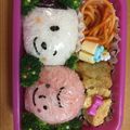 yuuminnn85's cooksnap of when they made 簡単キャラ弁☆チャーリー&スヌーピー.