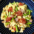 モケ缶's cooksnap of when they made ベーコンとトマトの卵とじ.