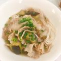 akibanan☆'s cooksnap of when they made 【アレンジ素麺】ナスと豚バラの温素麺.