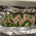 さくら11's cooksnap of when they made オクラとベーコンの醤油ガーリック焼き.
