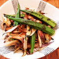 あーこ姐's cooksnap of when they made オクラと舞茸 薬味炒め.