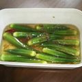 ヨウコおばさん's cooksnap of when they made やみつき旨塩オクラ漬け/作り置きレシピ.