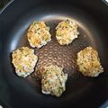 ママこうぺん's cooksnap of when they made 鯵と法蓮草の豆腐ハンバーグ 離乳食後期.