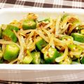 クックみゅーみゅー's cooksnap of when they made オクラともやしのネバネバ混ぜ混ぜ.