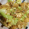 Manami213's cooksnap of when they made キャベツと厚揚げのカレー醤油炒め.