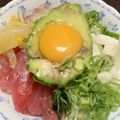 non520's cooksnap of when they made みんな大好き♪まぐろのアボたま丼♪.