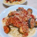 嫁1227's cooksnap of when they made ナスとトマトのボロネーゼ♡.
