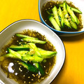 夕飯は６時です's cooksnap of when they made すぐできる！★きゅうりとモズクの酢の物☆.