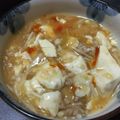 ゆちゃん212's cooksnap of when they made 【話題入り】崩し豆腐のピリ辛スープ.