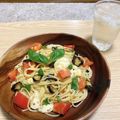 もぐもぐはなちゃん's cooksnap of when they made トマトと茄子とモッツアレラチーズのパスタ.