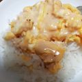 まーく71's cooksnap of when they made 朝食に！ふわトロ卵のオムライス丼♡.