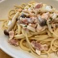 ☆ayumikan☆'s cooksnap of when they made 鮭とベーコンとしめじのクリームパスタ.