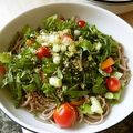 White_Bear's cooksnap of when they made 納豆サラダ蕎麦☆ビーガン.