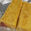 ぶみか's cooksnap of when they made コンビーフチーズ入り玉子焼き.