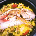 A_moderato's cooksnap of when they made 本格 洋風⌘鯛飯 〜アクア・パエリア〜.