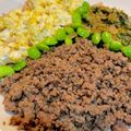 marwee's cooksnap of when they made 豚ひき肉の三食そぼろ丼.